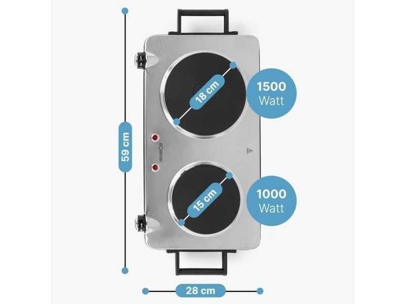 Двоен Електрически Котлон от Неръждаема Стомана Bomann DKP 5033 E CB