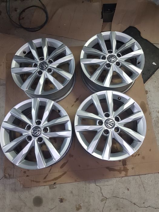 Jante aliaj 5x112 pe 16 vw passat golf 5,6,7,cadru,touran