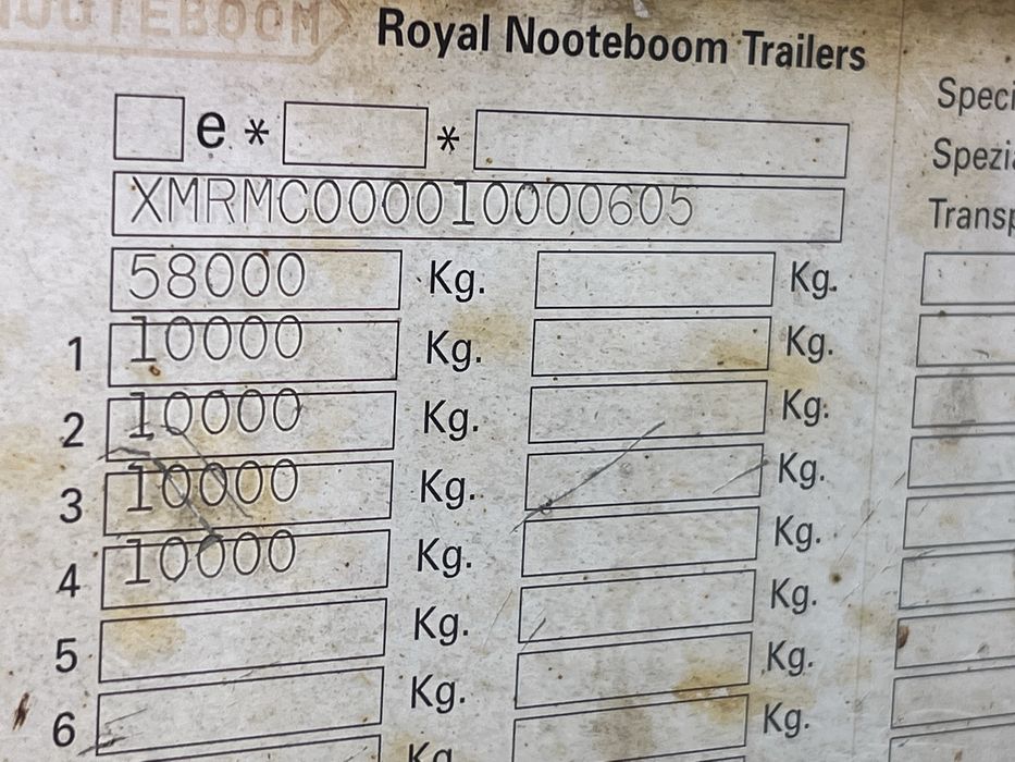 Nooteboom semitrailer 4 axe extensibil