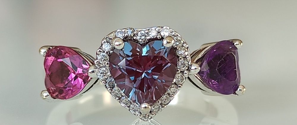 Inel aur 14k cu alexandrite 2.25ct