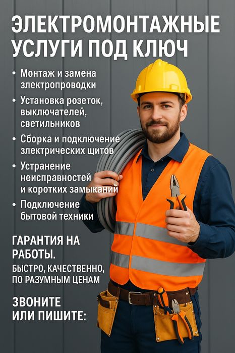Электрик и электромонтажные работы
