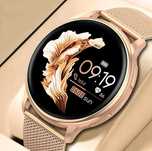 Smart Watch , Смарт часовник , Дамски часовник- злато, сребро и черен
