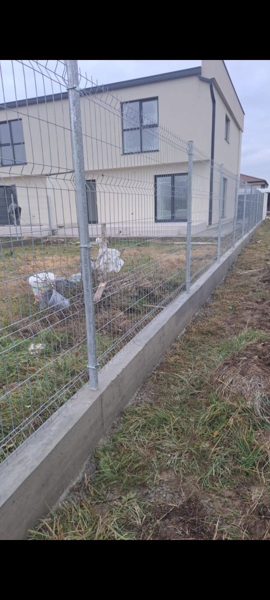 Montări garduri din beton si boltari turnam terase foișoare trotuare