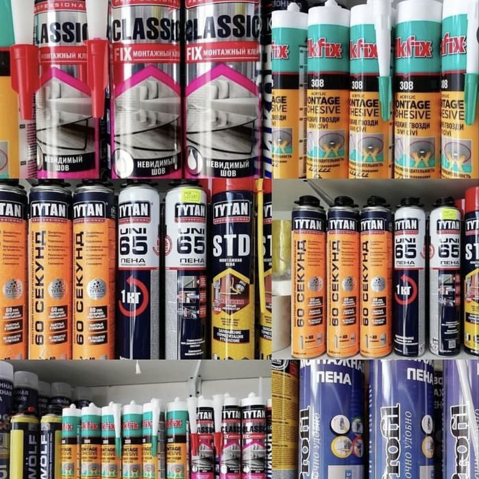 Герметик .Пена профессиональная .Пенаклей