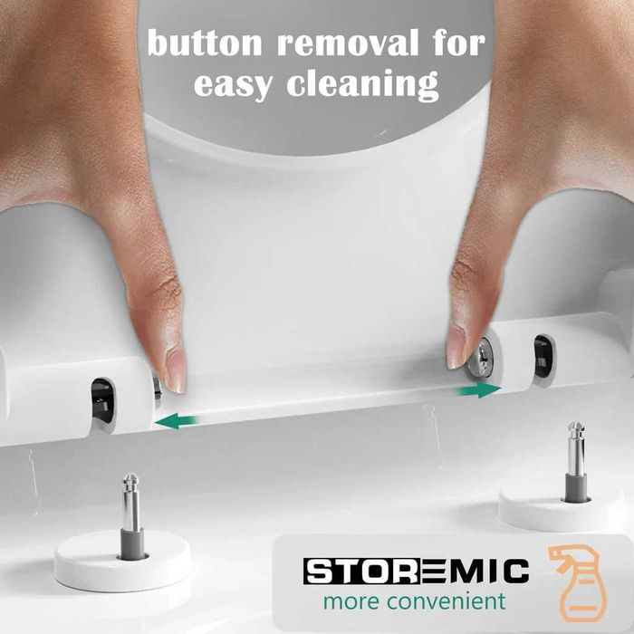 Capac WC STOREMIC cu Închidere Lentă, Formă D