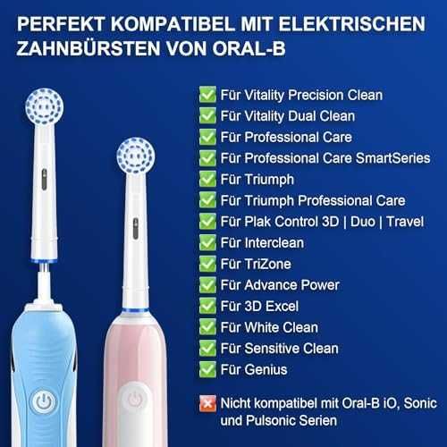 Нови 16 броя Нежни четки зъби Oral-B Sensitive накрайника грижа уста