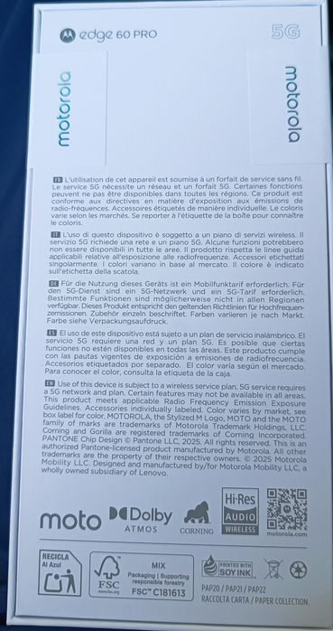 MOTOROLA EDGE 60 PRO Green 6.67 ", 512 GB, RAM 12 GB