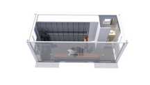 Container tip vestiar cu toaleta, 6000/2400/2560 mm/h alb 2025 10/10