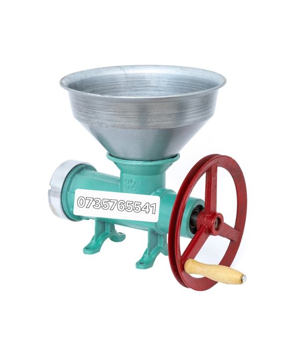 Masina de tocat carne din fonta Nr.32 palnie mare fulie rulment Verde