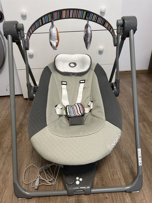 Balansoar leagan electric bebe, Lionelo Otto, pliabil