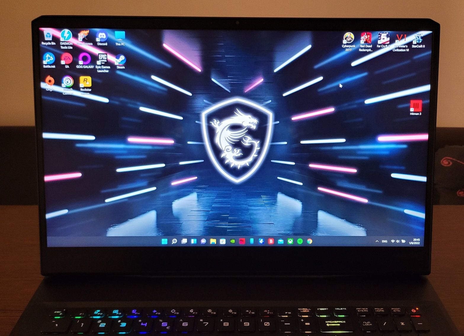 Laptop Gaming MSI 17.3" QHD (165 Hz), RTX 3070, 32gb RAM, SSD 2 TB