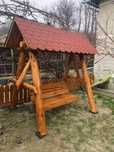 Balansoar  leagan  lemn  masiv  rustic