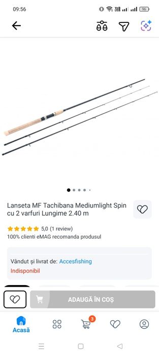 Lansete spinning noi.