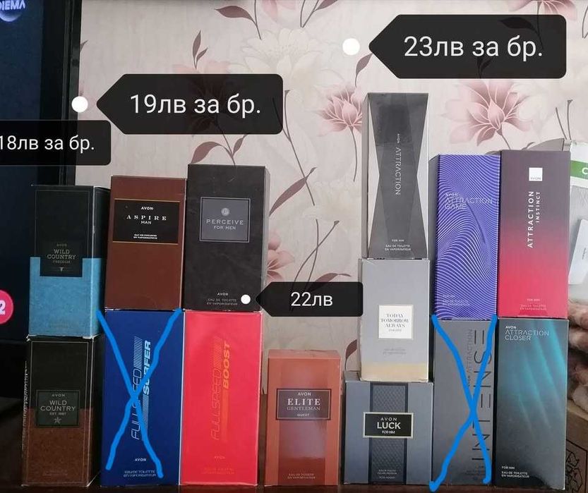 Мъжки  парфюми на AVON