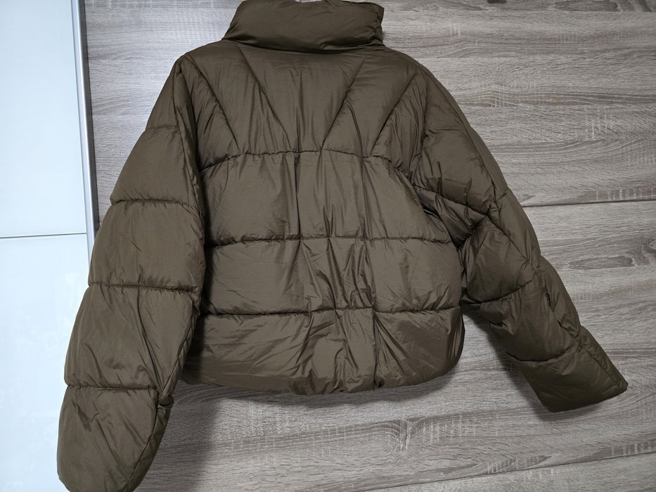 Зимно кафяво пухено яке,oversize