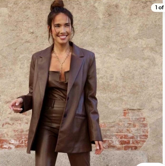 Кожено сако, blazer на Zara