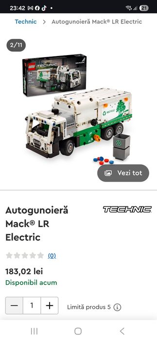 Lego Technic 42167 MACK LR ELECTRIC