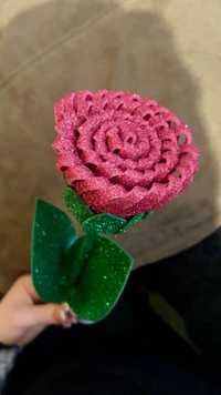 Ръчно изработени брокатени рози