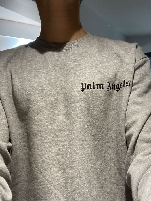 Bluză Long Sleeve Palm Angels Originală Gri