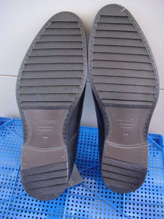 Черни мъжки обувки естествена кожа 44 номер/Габрово "Меркурий"