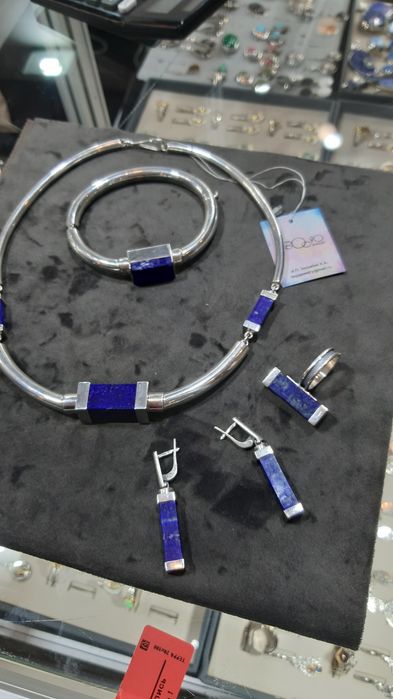 Серебро ручной работы. вставка лазурит 293000 тг