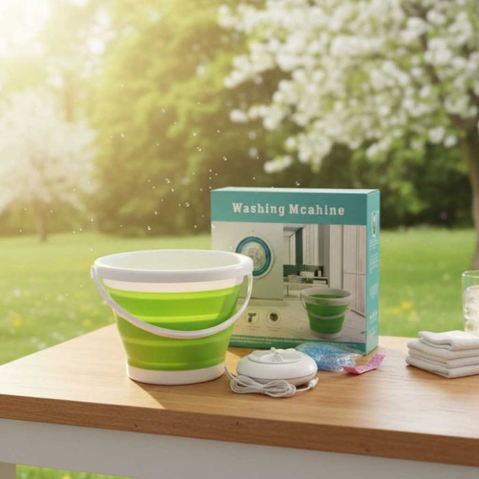 Мини пералня за дрехи- решение за бързо пране у дома и на път