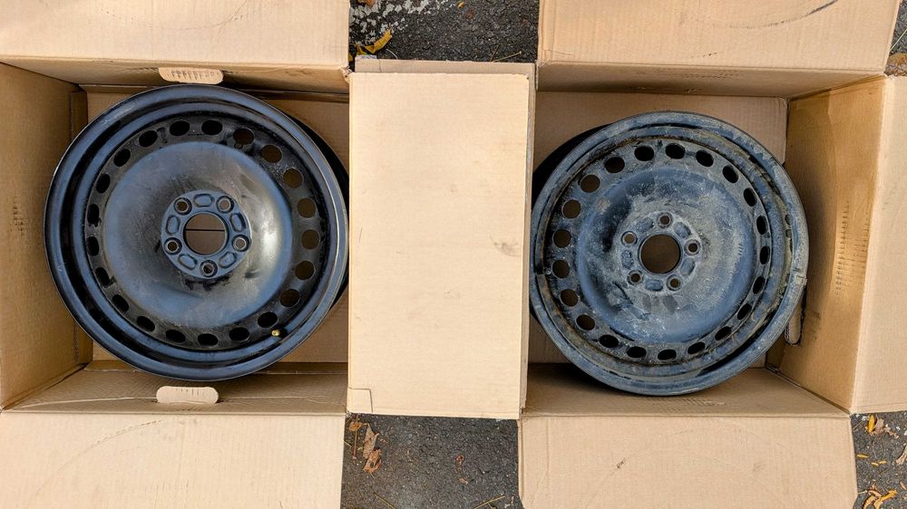 4 jante tabla R16 5x108 Ford + Piulite incluse