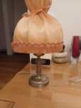 Lampa veioza vintage colectie alama textil Franța 1950