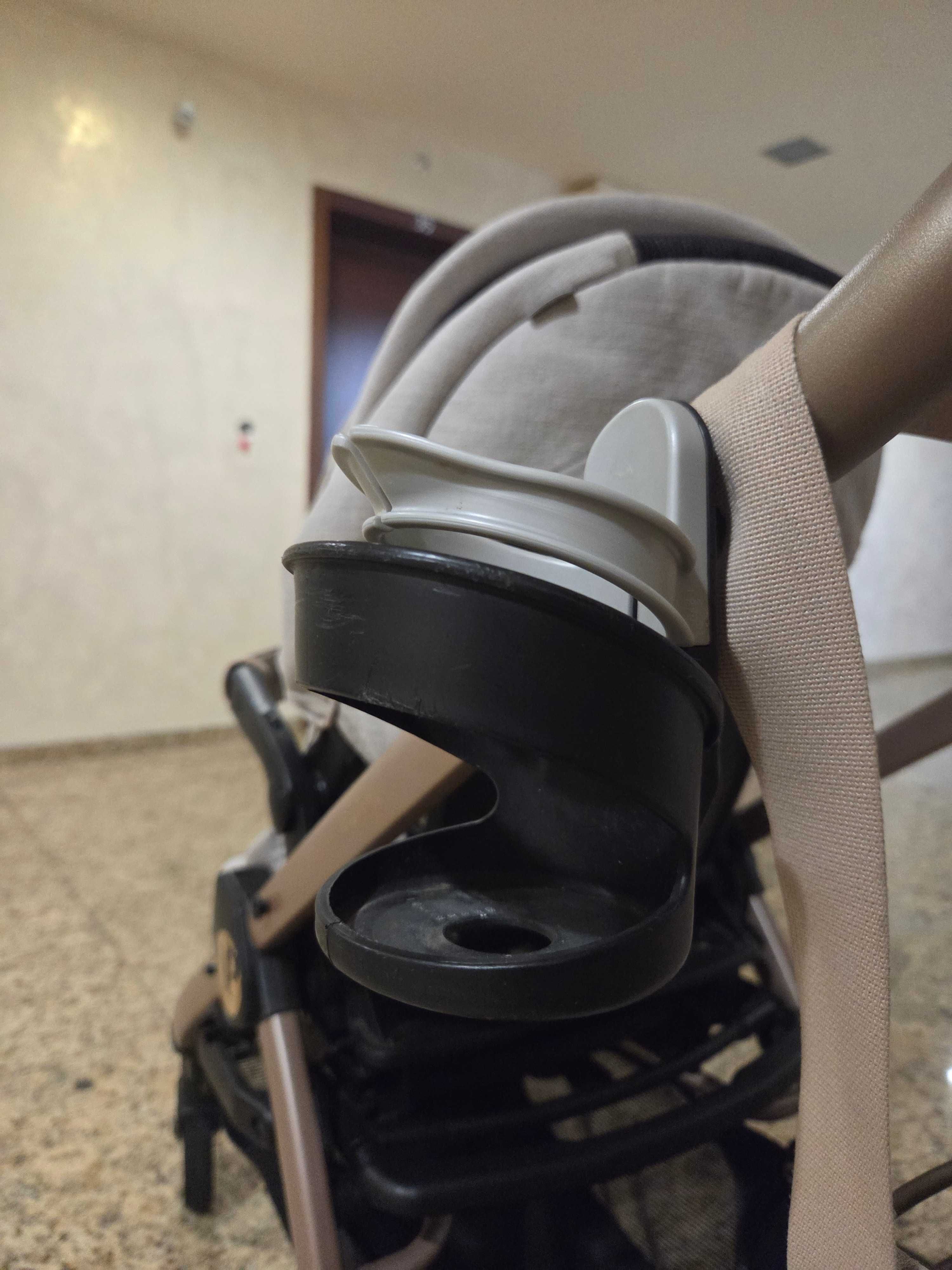 Количка 3в1 Peg Perego Book 51 (Розово/Беж) + ISOFIX база и аксесоари