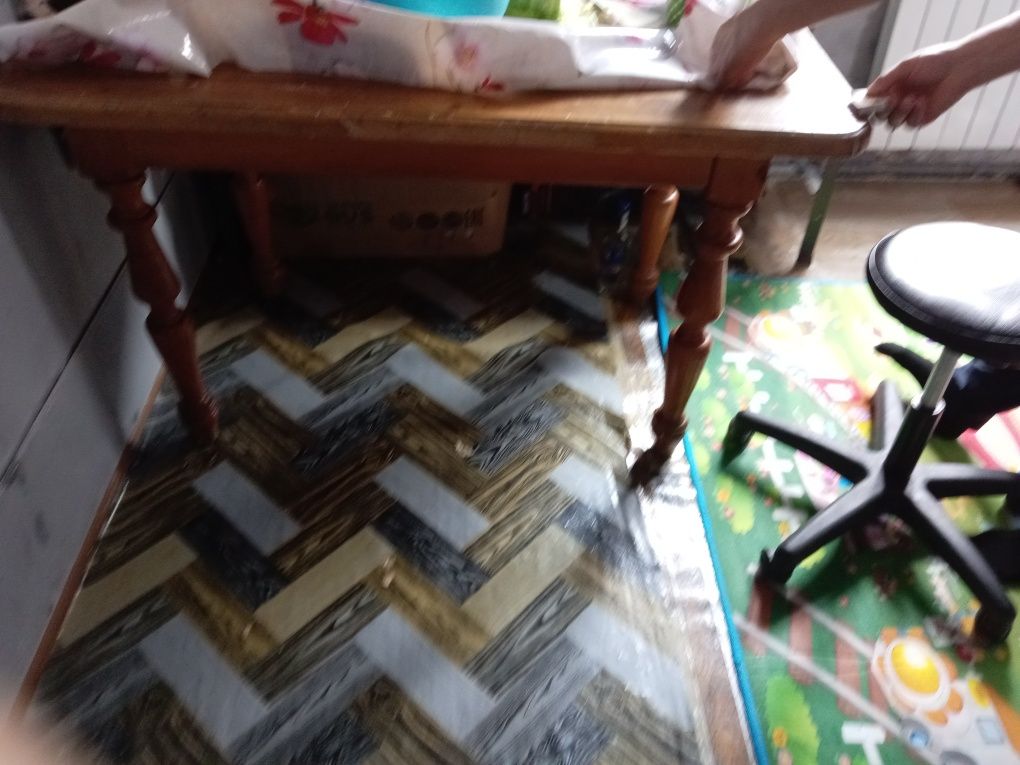 Стол деревянный со съемнами ножками ручная работа
