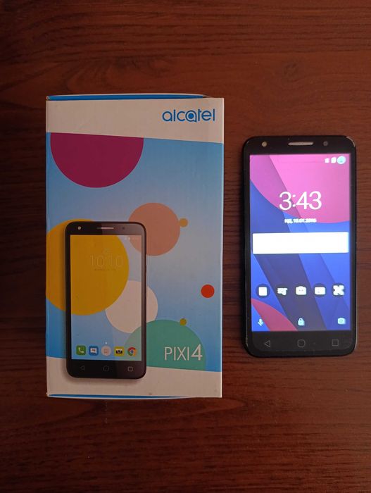 Смартфон ALCATEL PIXI 4 , работи и е много запазен