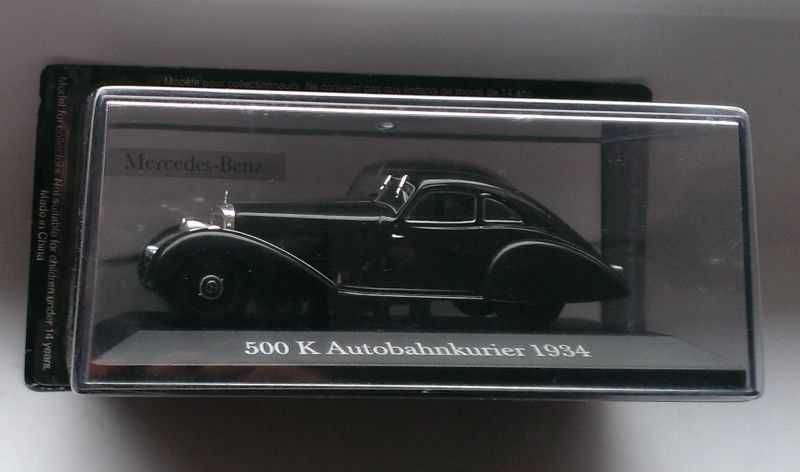 Macheta Mercedes-Benz 500 K Autobahnkurier 1934 - IXO/Altaya 1/43