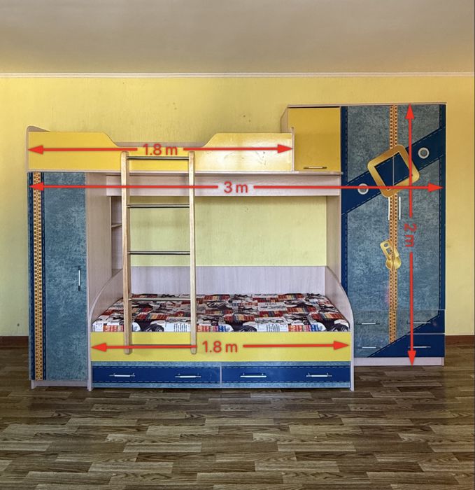 Детская двухъярусная кровать