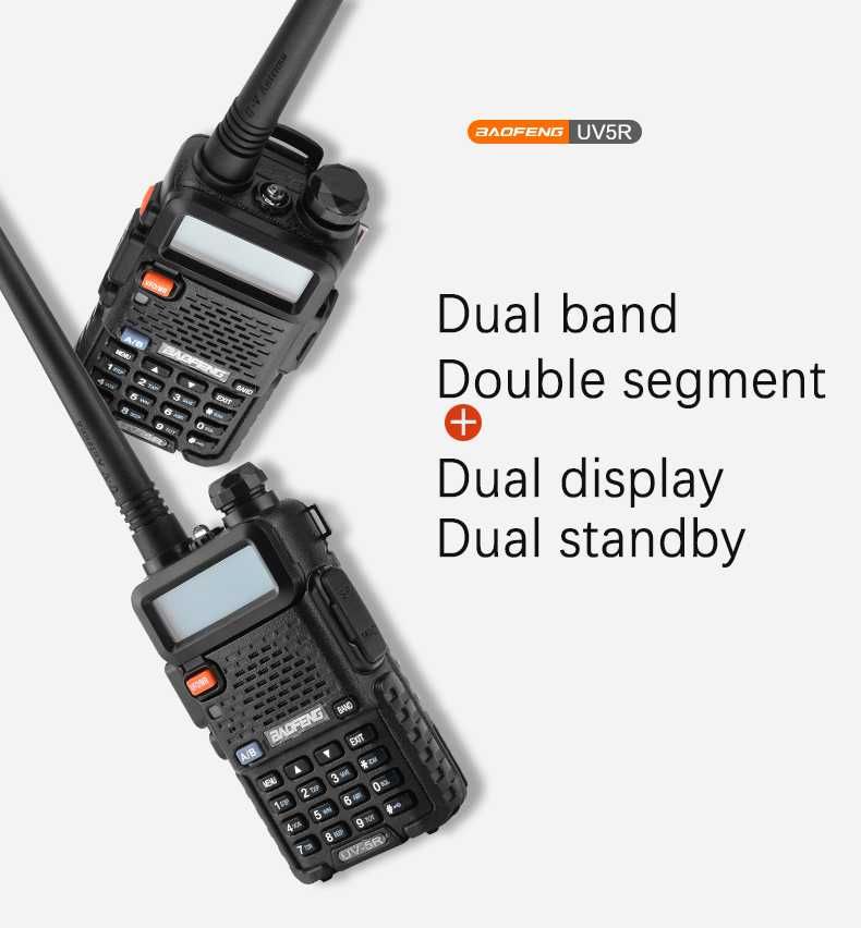 Радиостанция walkie talkie Baofeng UV5R 5W и 8W ВНОСИТЕЛ radiostation