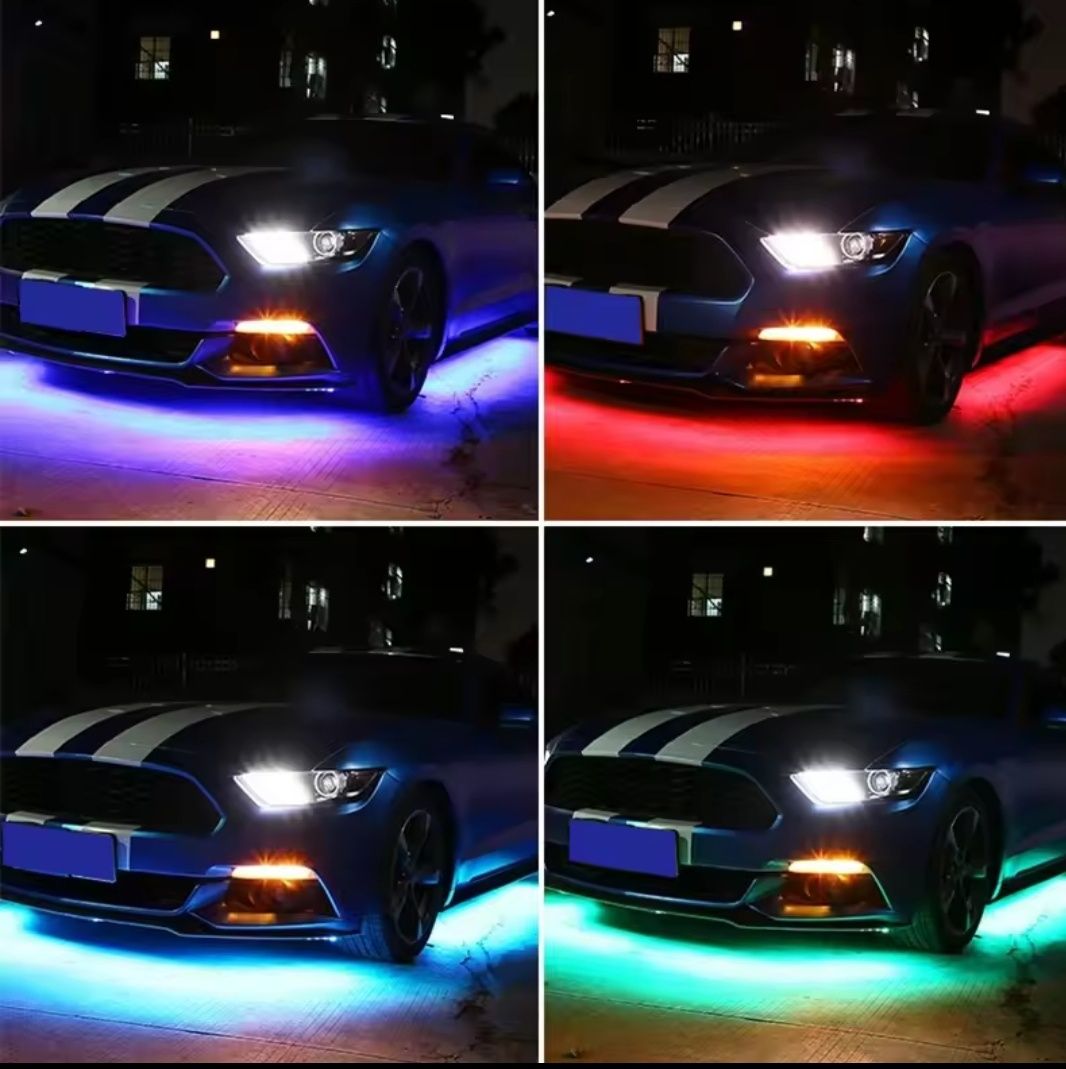 Underglow lumini ambientale sub masina RGB ambient LED dinamic