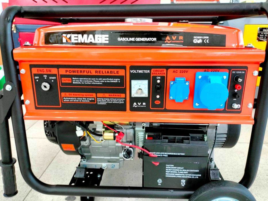 Генератор  KM9500 7,5кВт АКЦИЯ  (Движок бензинда ишлиди)