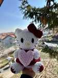 Hello Kitty- плетена играчка, амигуруми