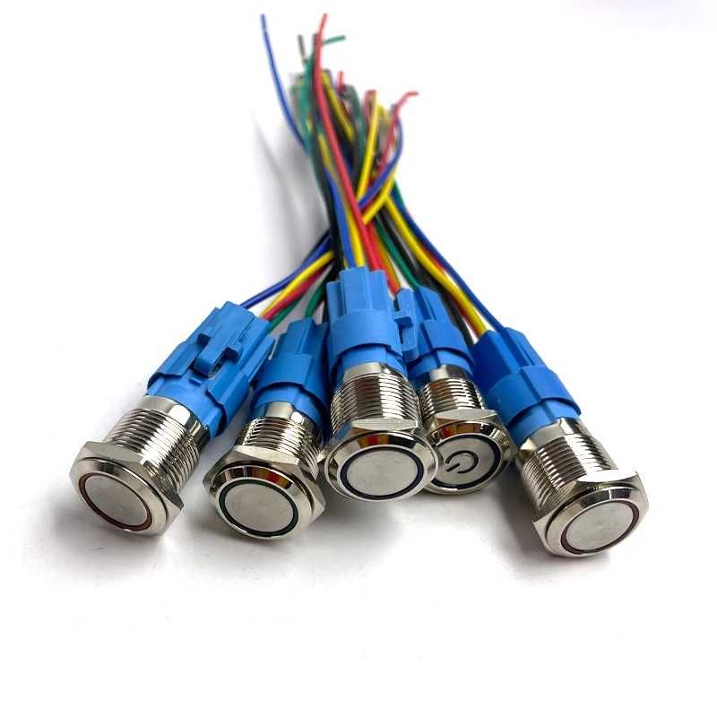 Buton Metalic Panou LED Push Buton Metal Led 5V-24V Buton Metalic Led