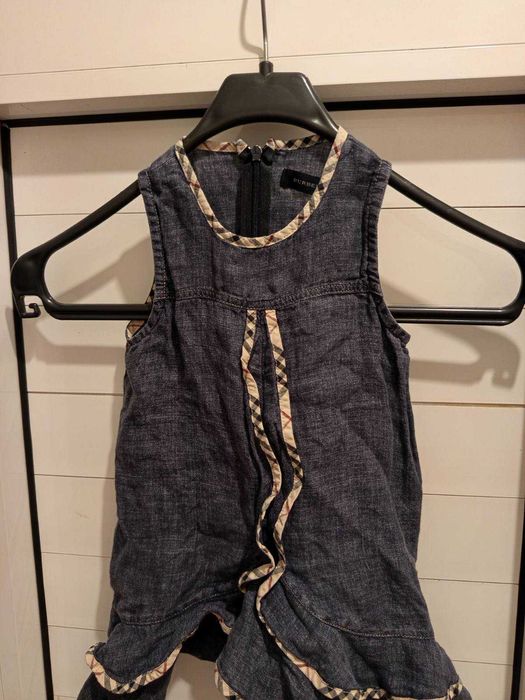 Оригинална детска рокля Burberry - размер 92