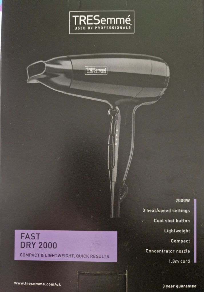 Feon/uscator de par TRESemme Fast Dry Lightweight Compact Salon 2000W