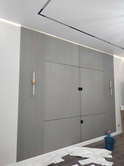 Поклейка обоев, покраска стен