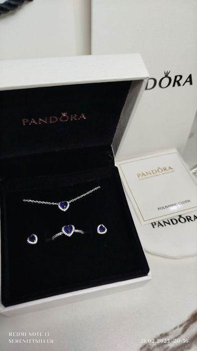 Серебряный набор PANDORA
