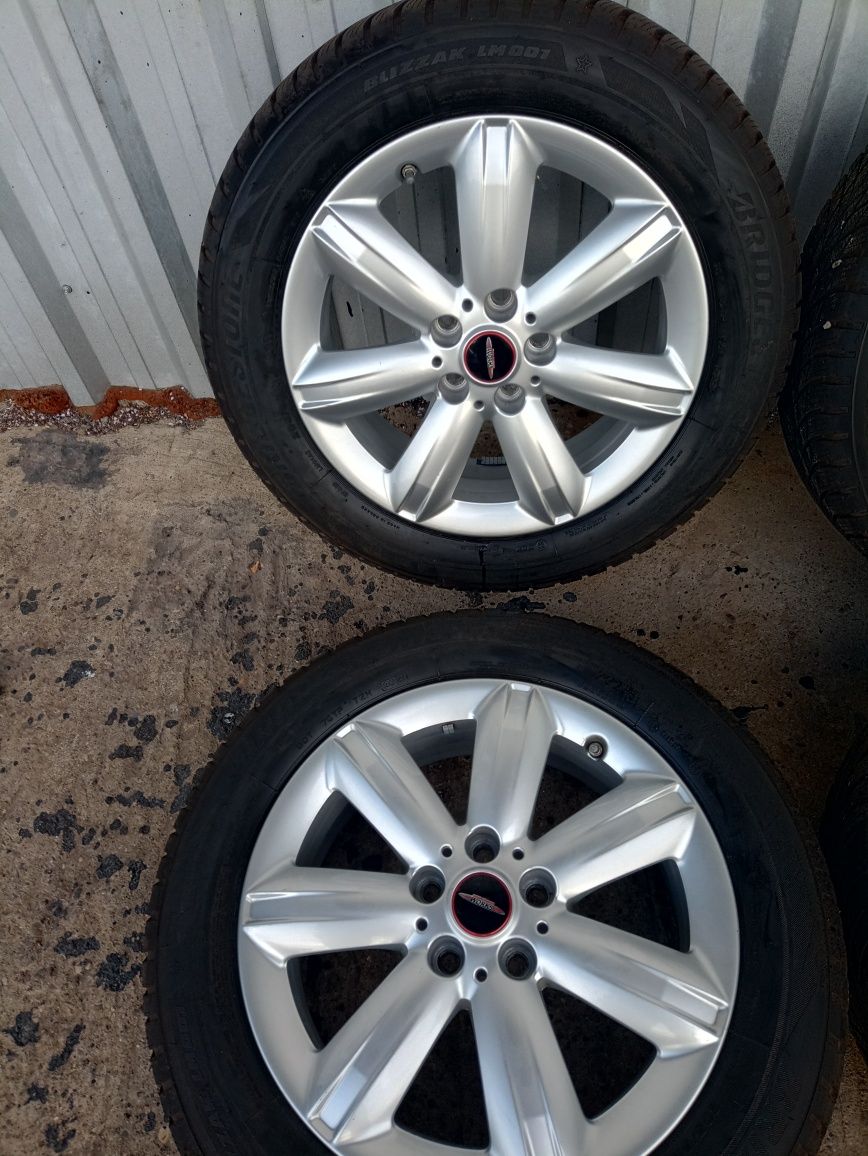 4 jante originale Mini R17 echipate de iarna Bridgestone 205/60 R17