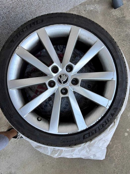 Jante originale Skoda 18" + anvelope vara Michelin 225/40 R18