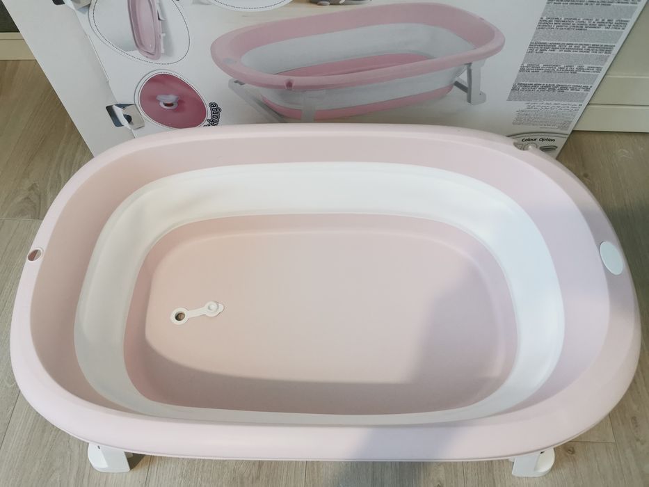 Нова сгъваема детска вана Dolu - розова