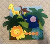 Carte fetru Busy book animale