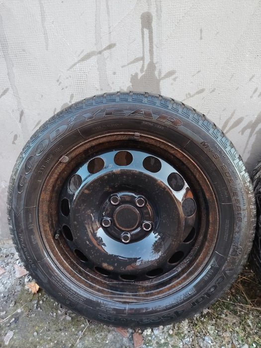 Jante tabla cu cauciucuri Goodyear iarna pe 16 , 112x5