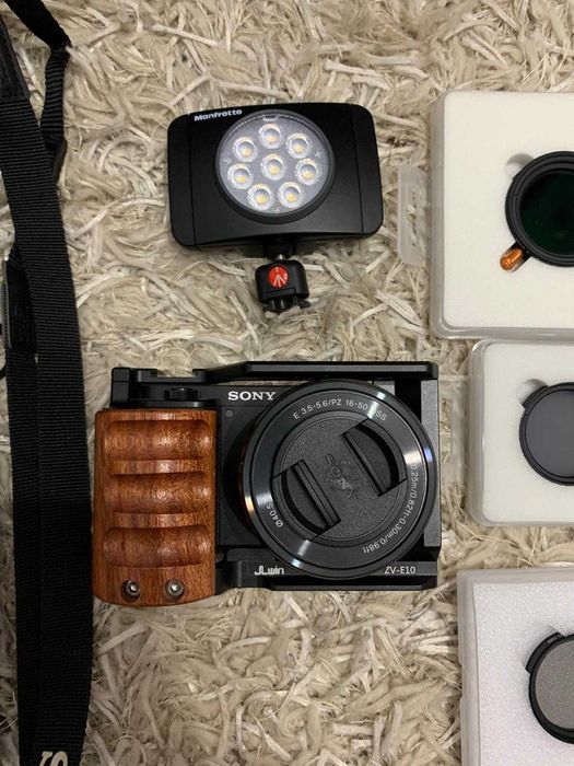 Sony zv e10 + Gimble stabilizator DJI Ronin SC