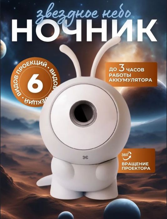 Звездный проектор планетарий Galaxy Nebula Lamp 6. 1