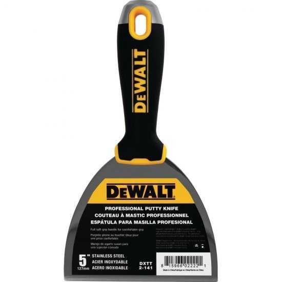 Шпакла Dewalt с гумирана дръжка от 3'' до 10''